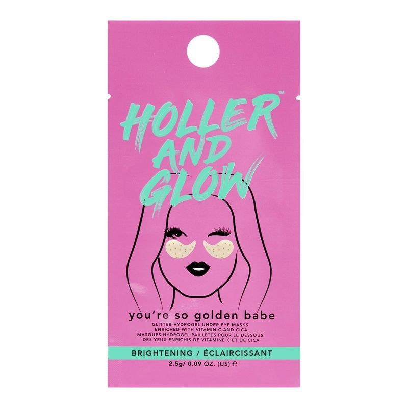Holler and Glow You're So Golden Babe Under Eye Mask - 0.09oz | Target