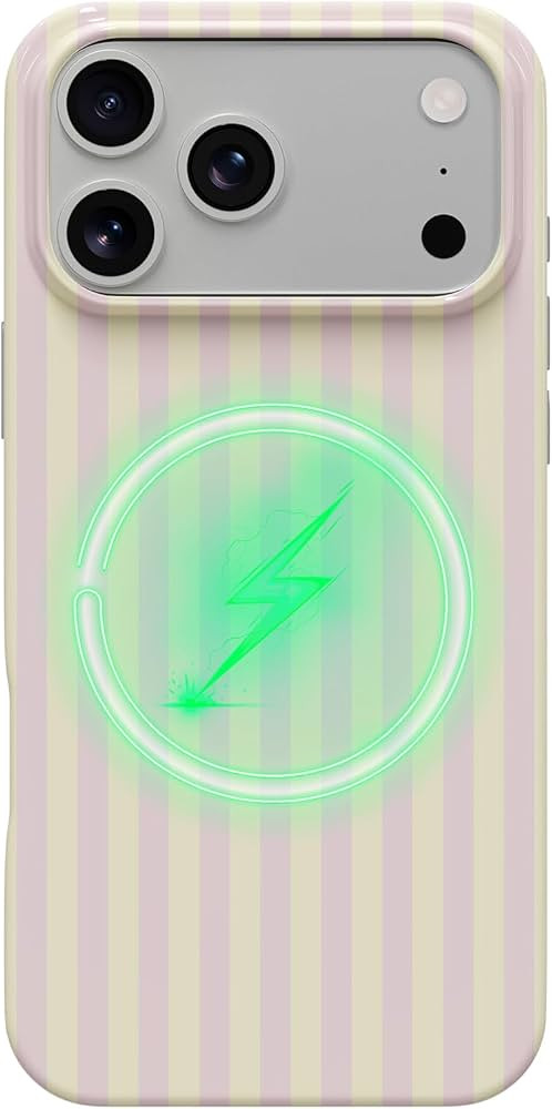 Yeddabox for iPhone 17 Pro Case with Magsafe Cute Striped Phone Case Soft TPU Slim Shockproof Pho... | Amazon (US)
