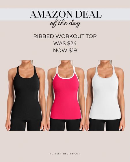 This racerback ribbed workout tank has a built in bra and comes in a ton of colors. Be sure to clip the coupon to save an additional 8%.

Athleisure, workout tank, workout outfit, fashion over 40, Amazon fashion

#LTKFitness #LTKSaleAlert #LTKFindsUnder50