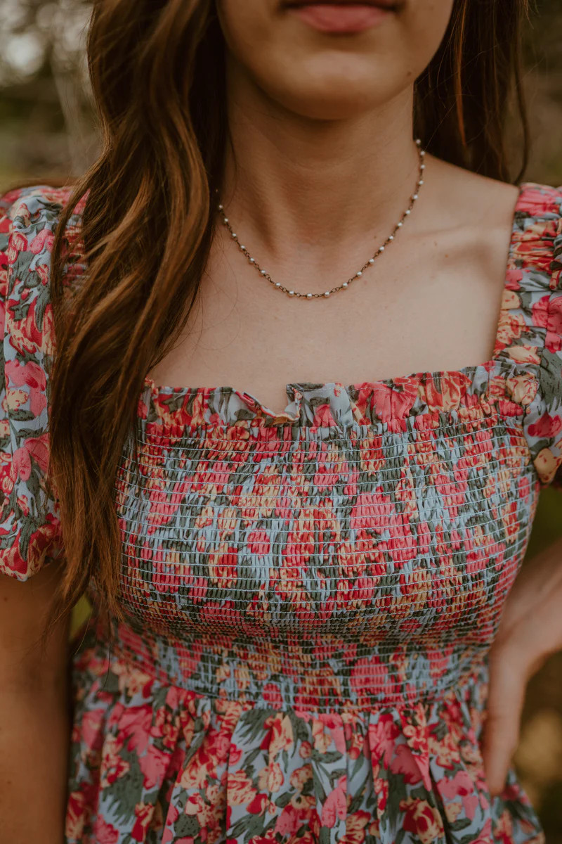 Jonas Choker | Gun Metal and Fresh Water Pearl | Goldie Lew Jewelry