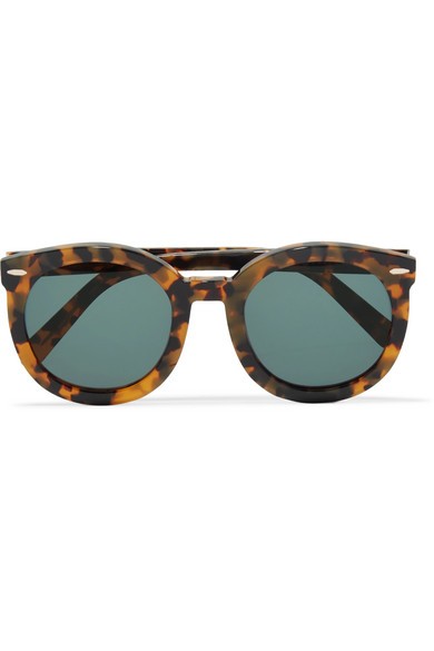 Karen Walker - Super Duper Strength Square-frame Acetate Sunglasses - Tortoiseshell | NET-A-PORTER (US)