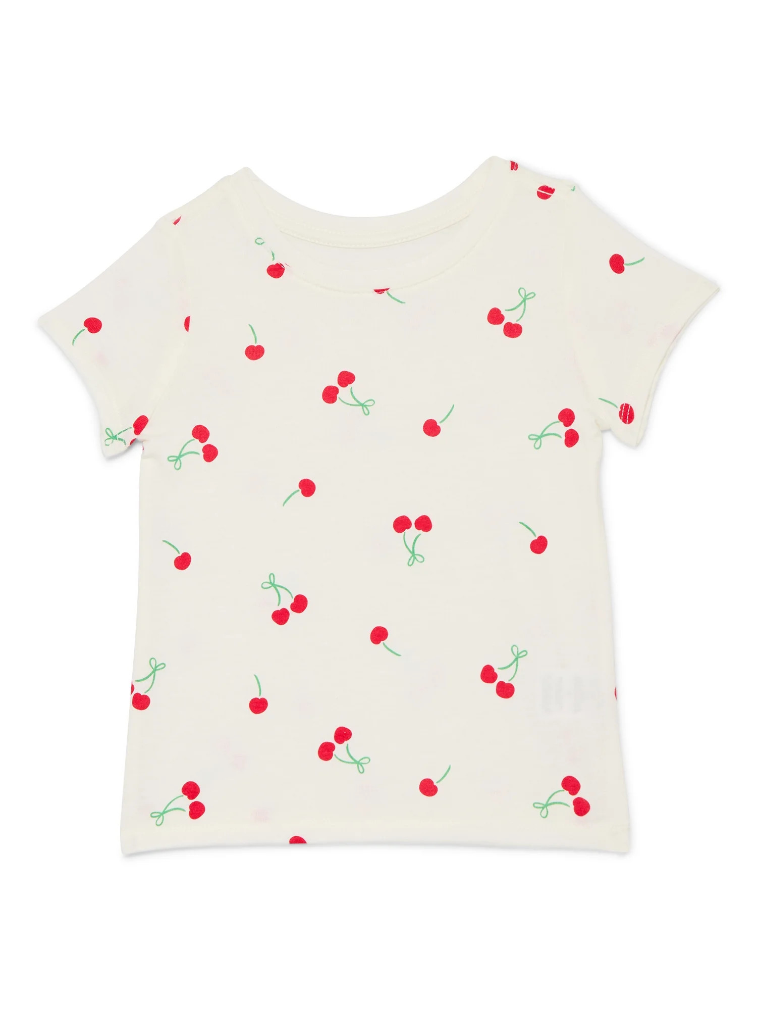 Wonder Nation Toddler Girls Tee with Short Sleeves, Sizes 18M-5T | Walmart (US)