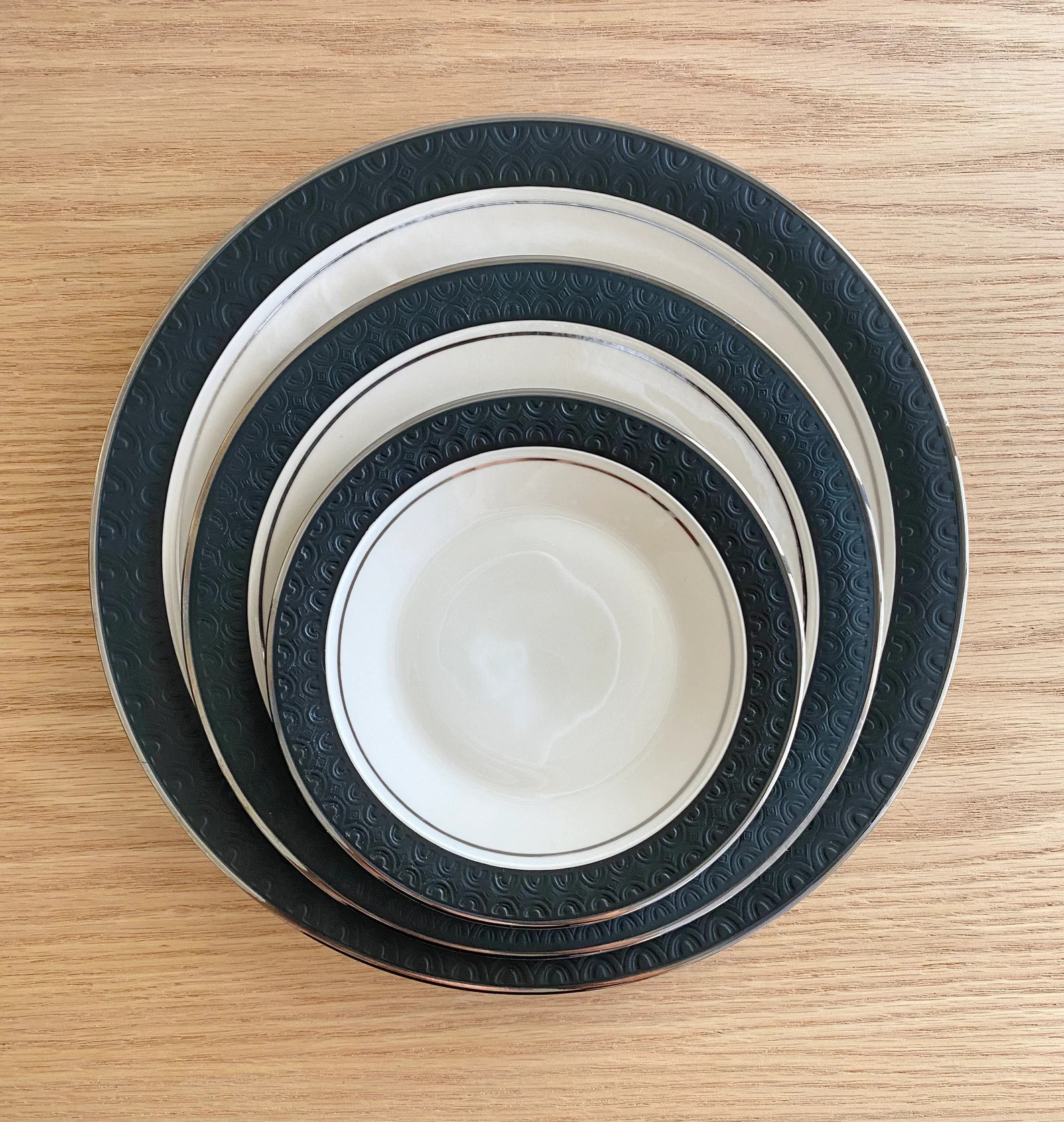 Midnight Mist Franciscan fine china replacement dinner, salad and bread plates sold individually | Etsy (US)