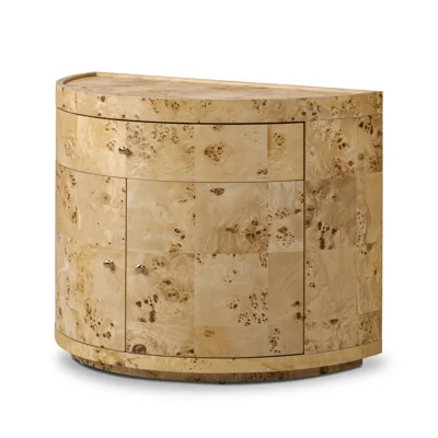 Ashton Nightstand-Natural Poplar Burl | Wayfair North America