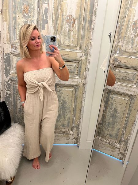Found the cutest jumpsuit at a boutique. I couldn’t find the exact one but linking several similar ones. 
This just screams summer Vacation, brunch with girlfriends and or Cabo.  🤍. Am I right?!  

#LTKstyletip #LTKover40