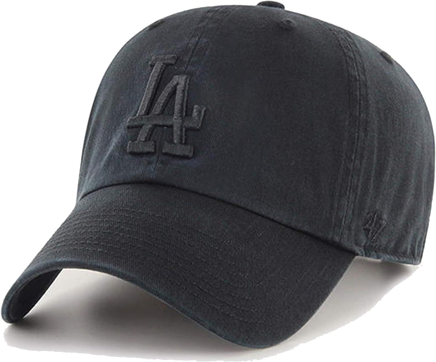 '47 Brand Los Angeles LA Dodgers Clean Up Hat Cap Adjustable (All Black) at Amazon Men’s Clothi... | Amazon (US)