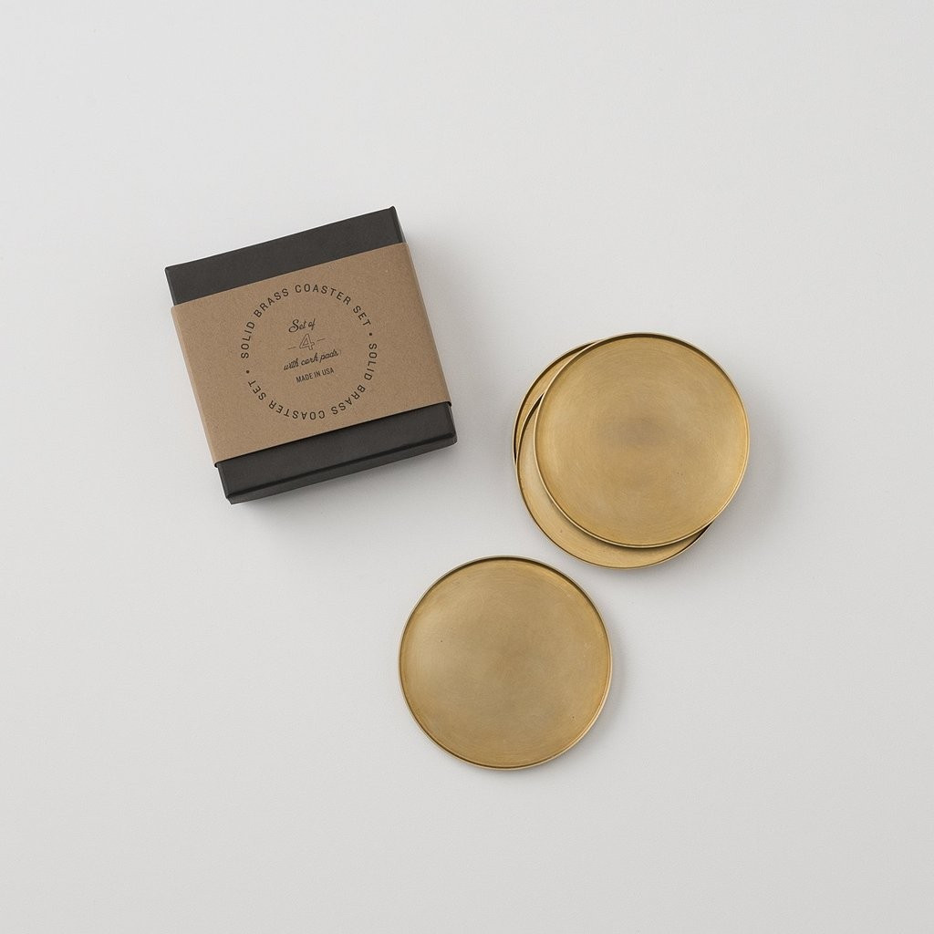 Brass Coaster Set | Schoolhouse