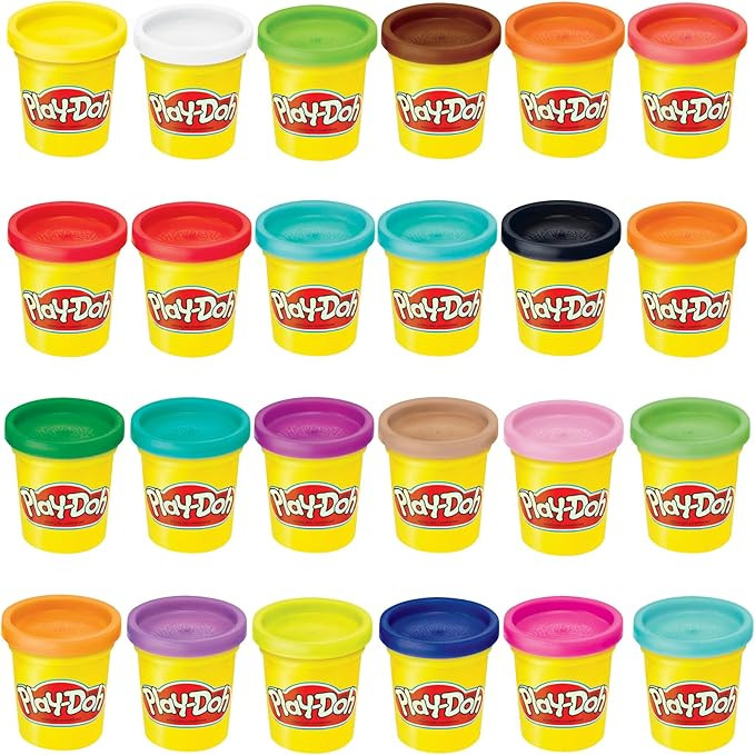 Play-Doh Modeling Compound 24-Pack Case of Colors, Non-Toxic, 3 Oz Cans of Assort. Colors, Non Ca... | Amazon (US)