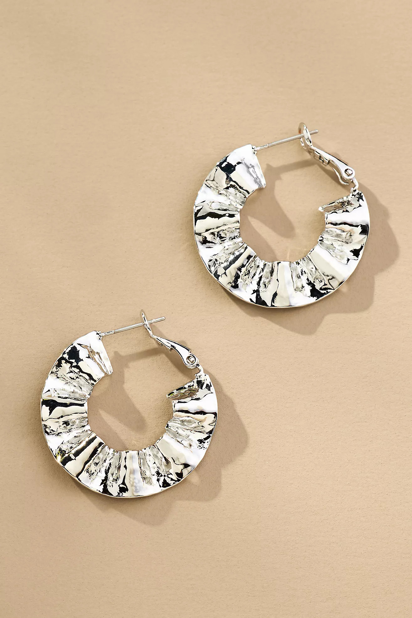Crinkle Hoop Earrings | Anthropologie (US)