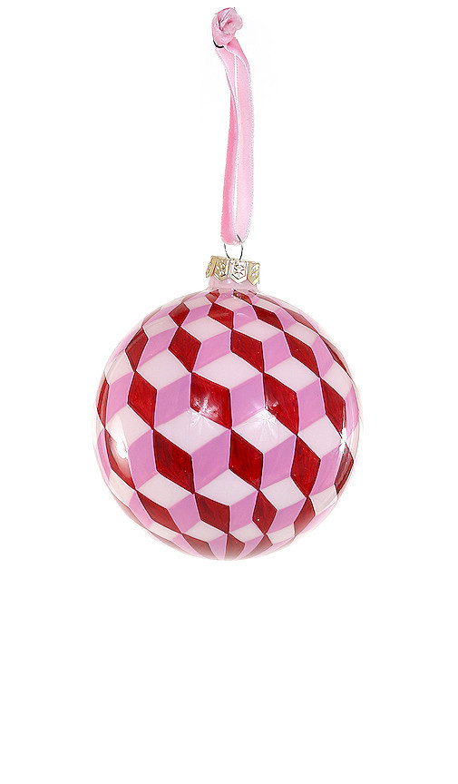 Cody Foster & Co Tumbling Block Medium Bauble Ornament in Pink. | Revolve Clothing (Global)