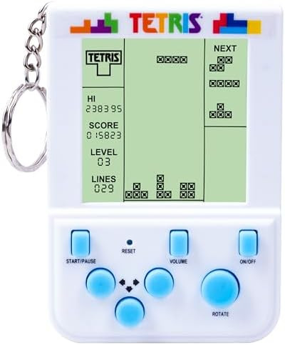 Tetris Keyring Handheld Arcade Game – Officially Licensed Mini Retro Console with LCD Screen, S... | Amazon (US)