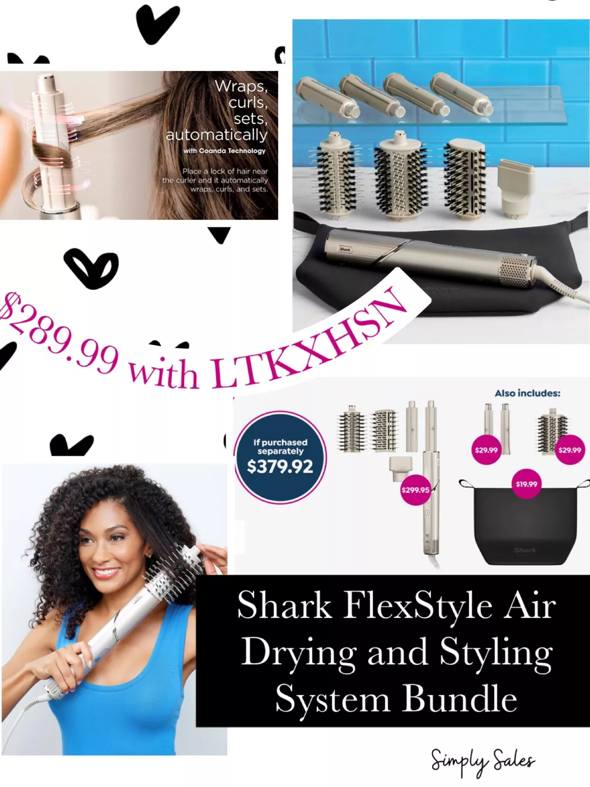 Shark FlexStyle Air Drying and Styling System Bundle