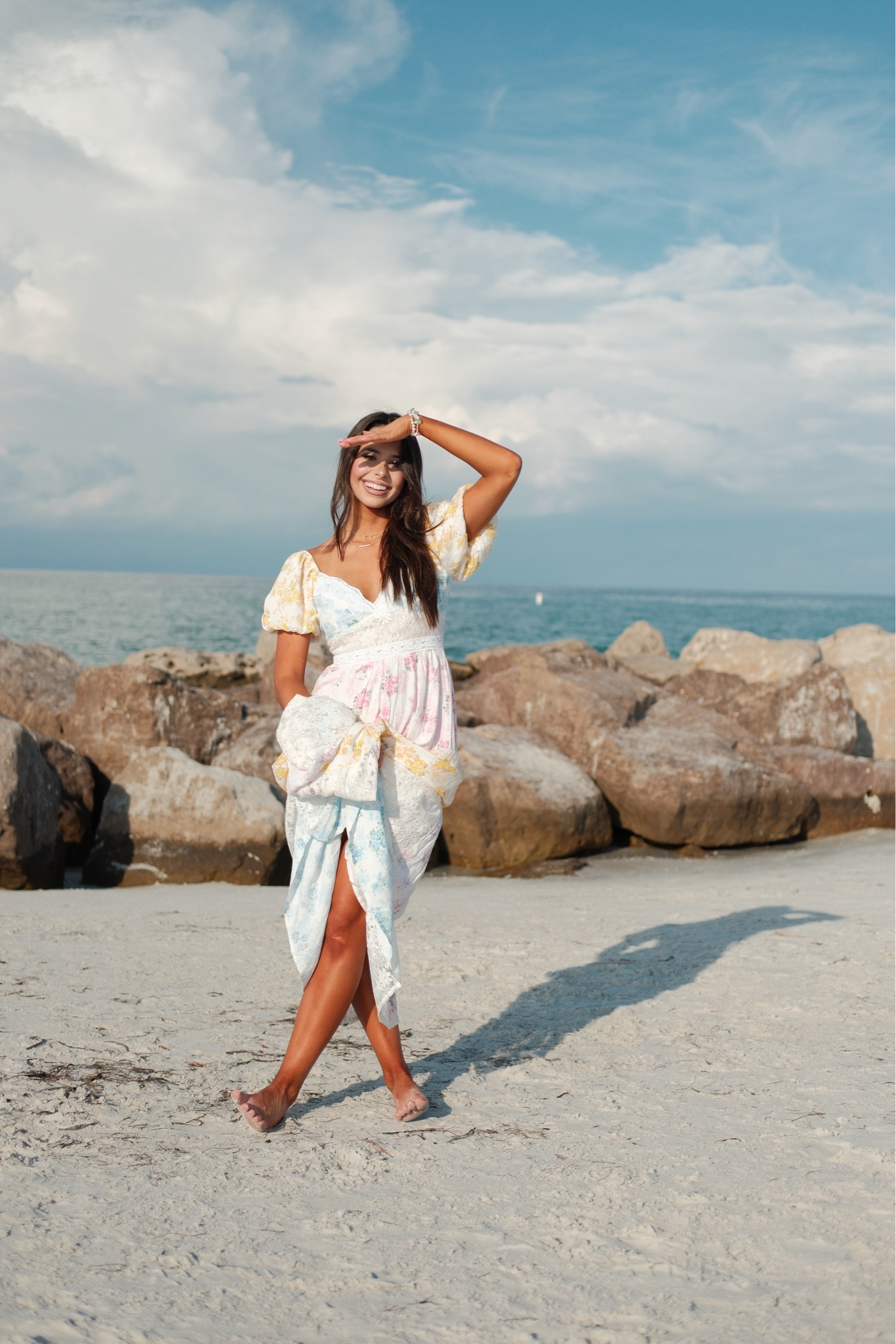 flowy maxi dress fall Luna Maxi Dress Dusty Rose/Light Brown / S