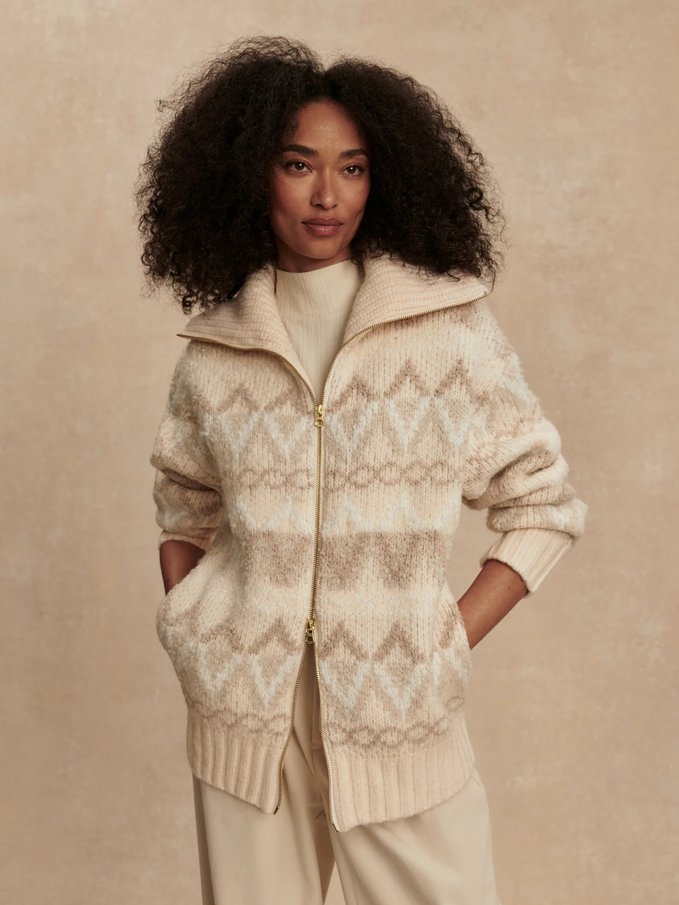 Brooke Fairisle Knit Jacket | Varley US