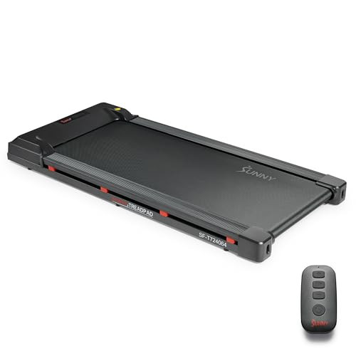 Sunny Health & Fitness Treadpad 100 Smart Walking Treadmill – Compact, Portable, Under Desk, No Assembly, WiFi & Bluetooth SunnyFit App, Remote Control, LED Display, Shock Absorption - SF-T724064 | Amazon (US)