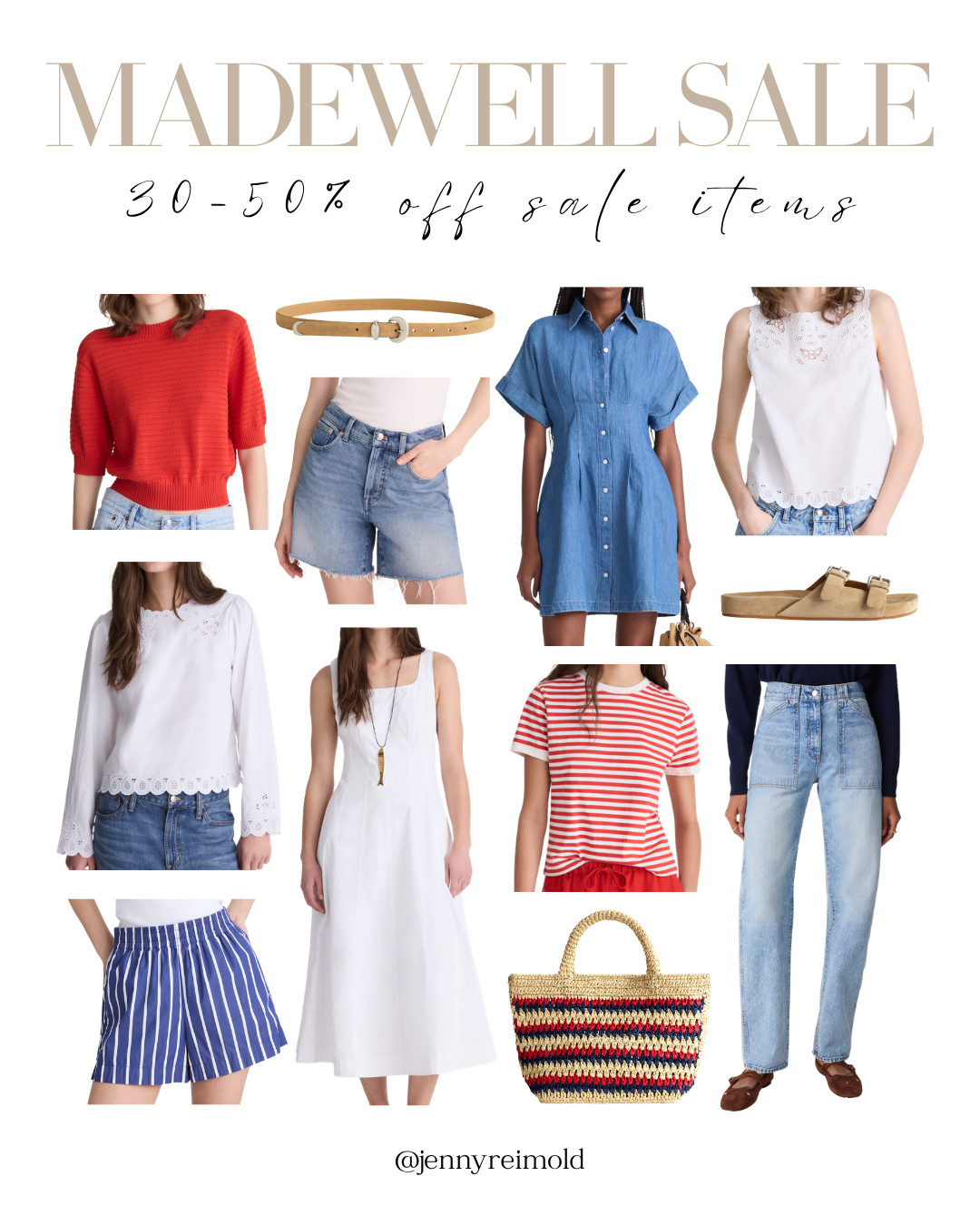 Get 30-50% off sale items at Madewell right now! So many all-american, Fourth of July styles 

 #LTKSeasonal #LTKSaleAlert