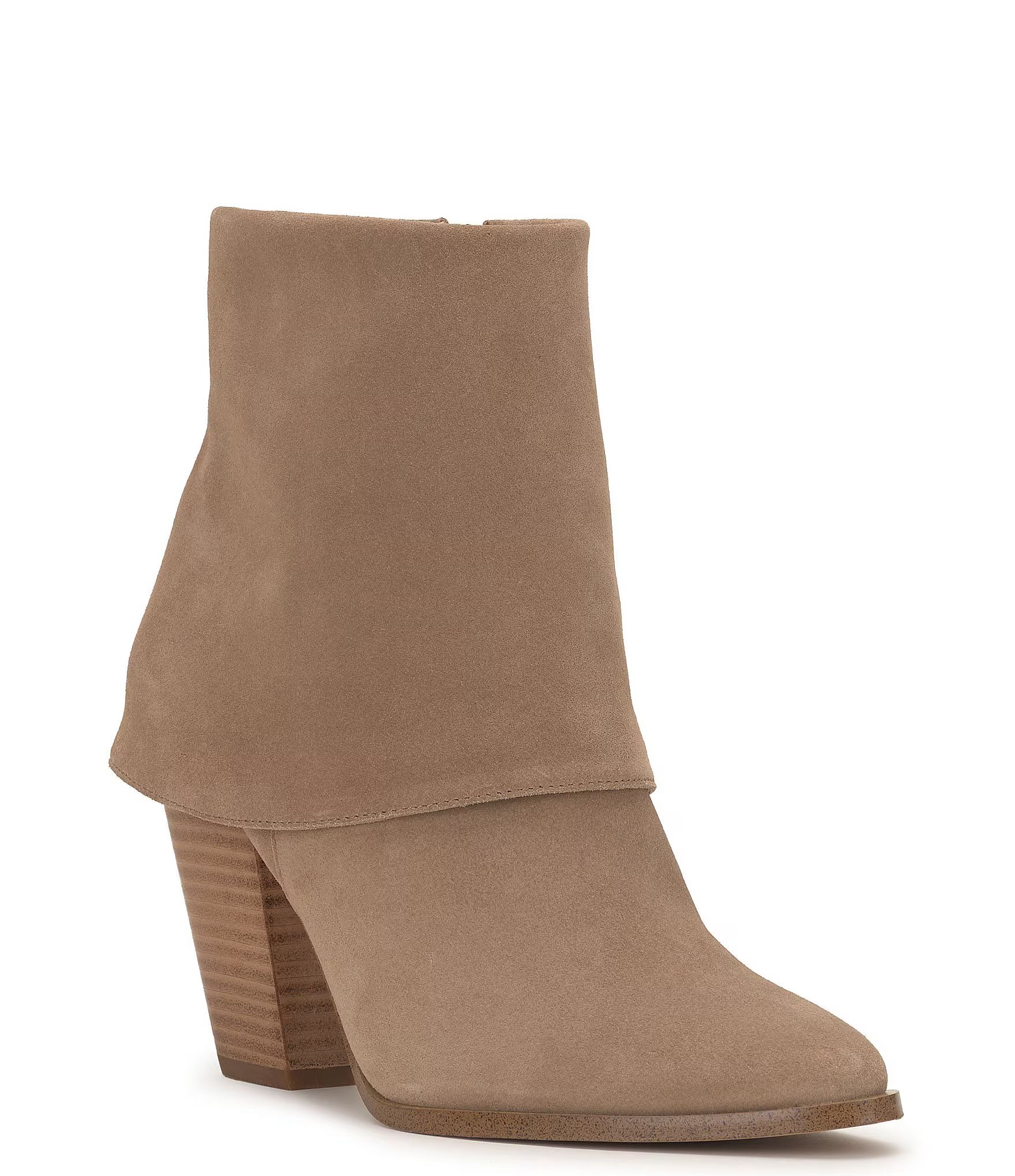 Coulton Suede Fold-Over Booties | Dillard's