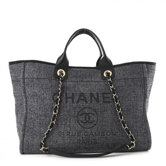 CHANEL

Lurex Boucle Medium Deauville Tote Black | Fashionphile