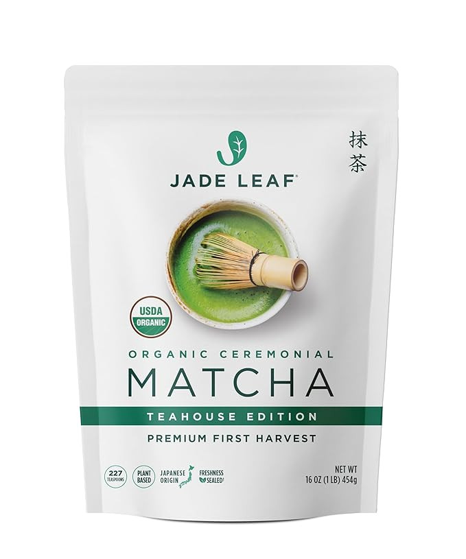 Jade Leaf Matcha Organic Ceremonial Grade Green Tea Powder - Farm Direct First Harvest - Authenti... | Amazon (US)