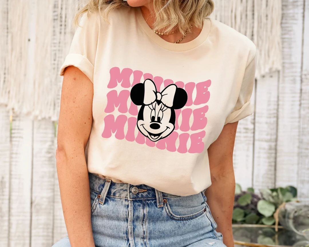 Minnie Shirt Disneyworld Shirts Animal Shirt Minnie Ear - Etsy | Etsy (US)