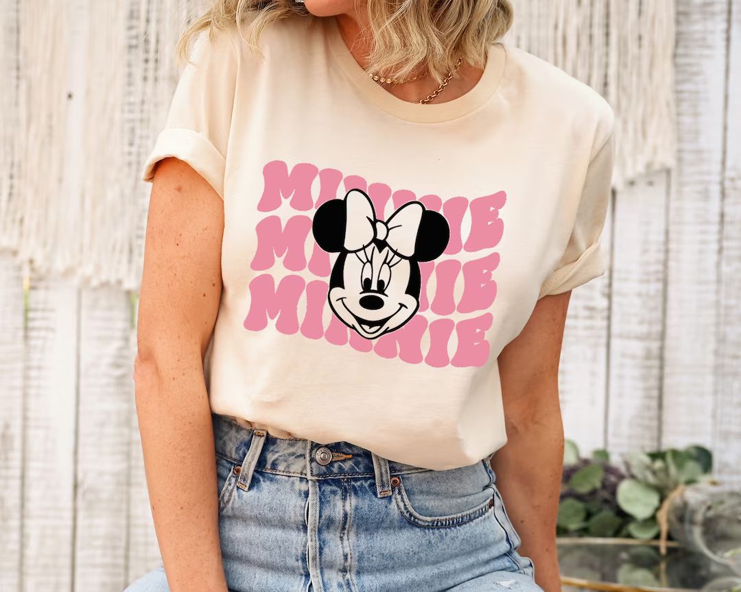 Minnie Shirt Disneyworld Shirts Animal Shirt Minnie Ear - Etsy | Etsy (US)