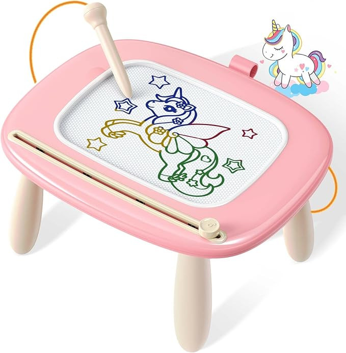 Magnetic Drawing Board, Toddler Girl Toys for 1-3 Year Old, Doodle Board Learning and Educational... | Amazon (US)