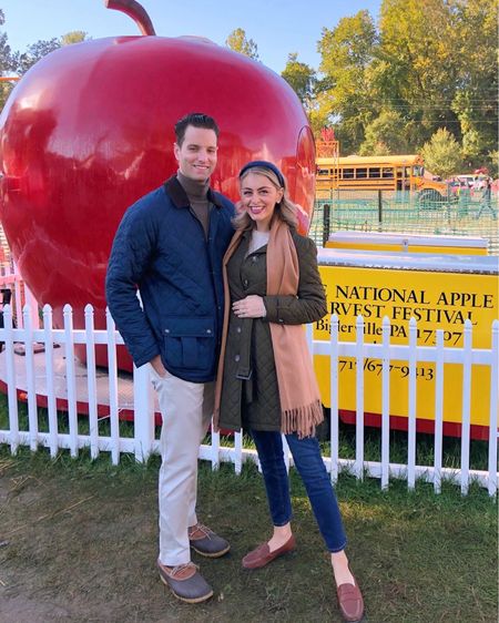What Joe and I wore to the Apple Festival this weekend 🍎  LOVE these maternity jeans!! 

#LTKstyletip #LTKSeasonal #LTKbump