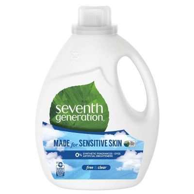 Seventh Generation Natural Liquid Laundry Detergent Free & Clear - 100 fl oz | Target