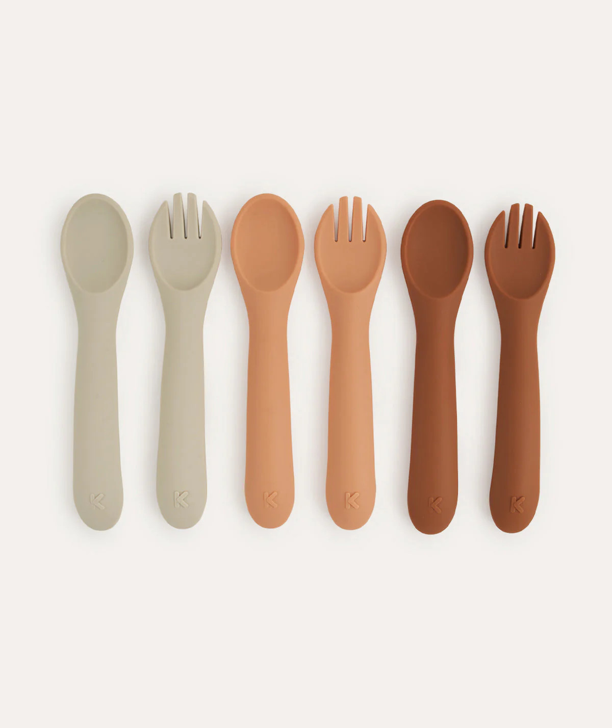 6-Pack Spoons & Forks - Apricot Mix | KIDLY