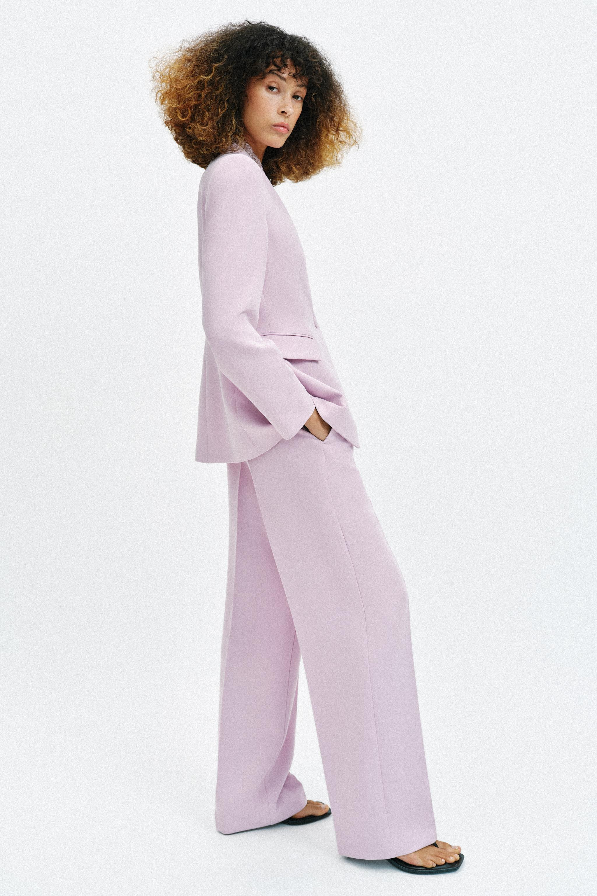 HIGH-WAIST STRAIGHT-LEG TROUSERS | Zara UK