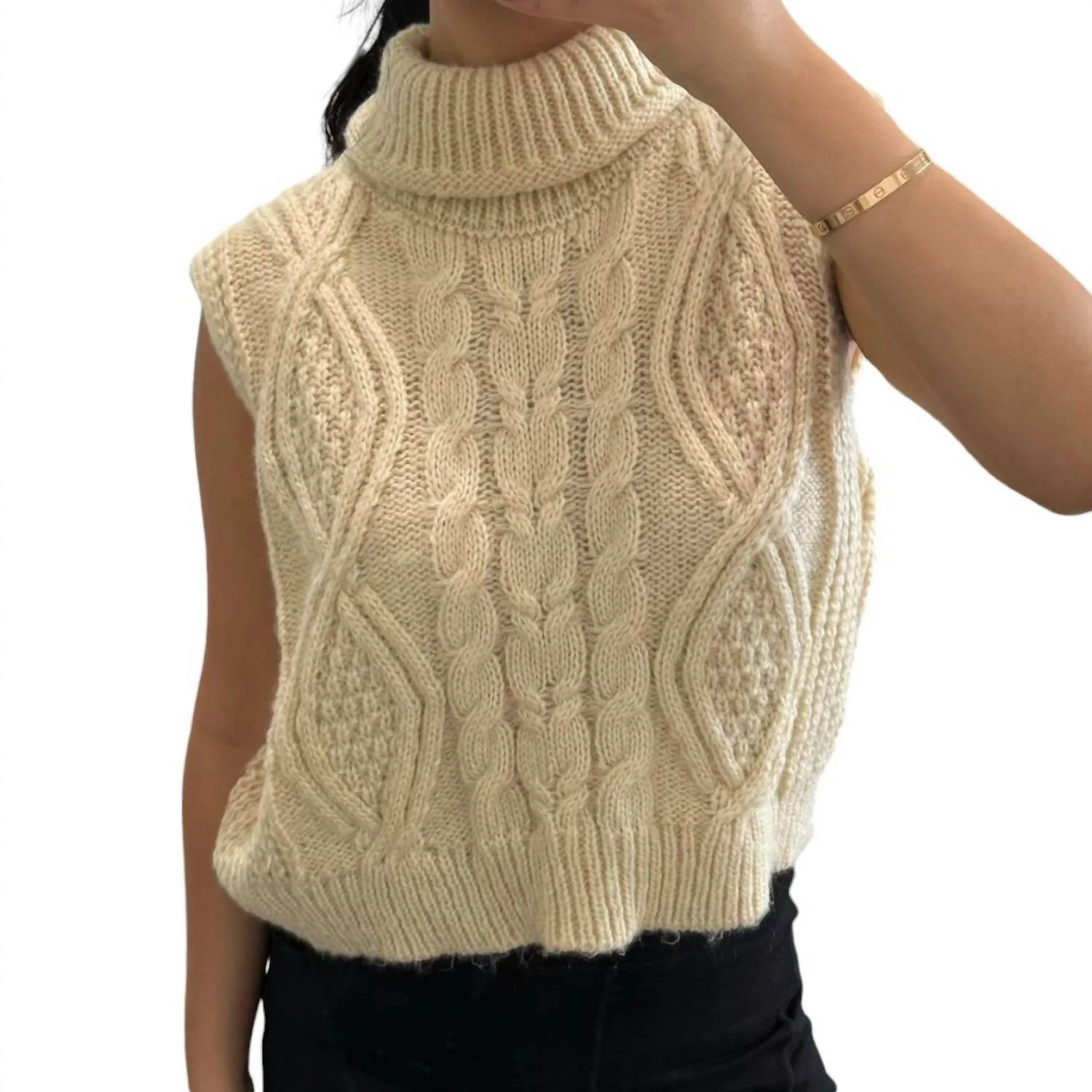 Your Favorite Sweater Vest In Cream | Shop Simon