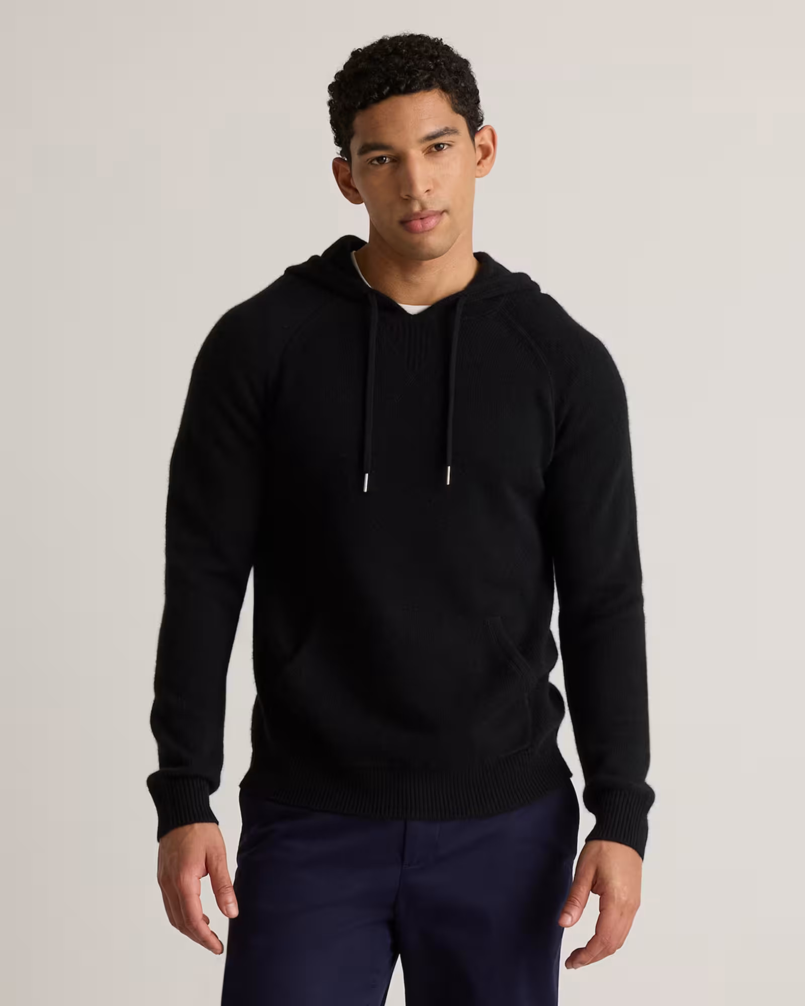 Black Mongolian Cashmere Pullover Hoodie | Quince