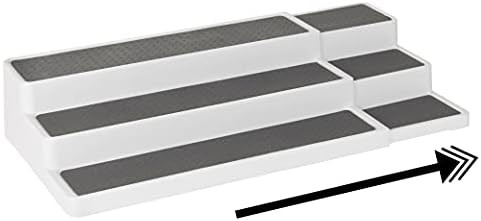 Amazon.com: Homeries Expandable 3-Tier Spice Rack Modern Design Waterproof and Non Skid Shelf Kit... | Amazon (US)