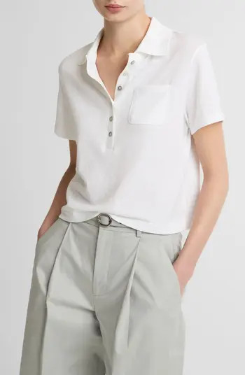 Pocket Crop Cotton Polo | Nordstrom