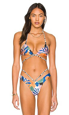 Agua Bendita x REVOLVE Zenia Reversible Bikini Top in Multi from Revolve.com | Revolve Clothing (Global)