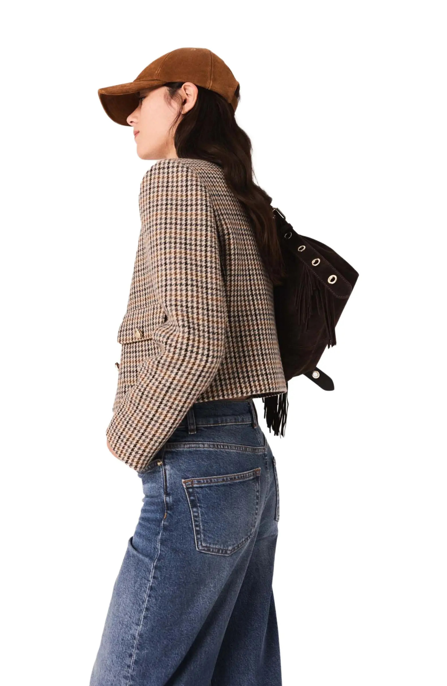 Short checked jacket | Nordstrom