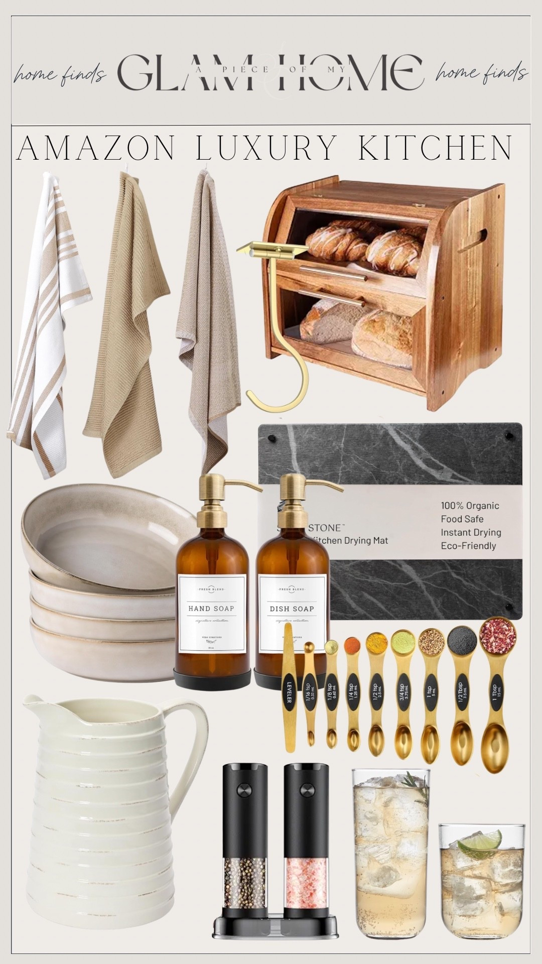 Amazon luxury kitchen, luxury kitchen finds, Amazon kitchen finds, elevated kitchen, kitchen essentials, kitchen upgrades, high end kitchen, designer kitchen inspiration, luxury home, elegant kitchen decor, modern kitchen, timeless kitchen, dream kitchen, kitchen organization, beautiful kitchen accessories, premium kitchen gadgets, aesthetic kitchen, neutral kitchen decor, countertop styling, kitchen storage, pantry organization, coffee bar essentials, hosting essentials, entertaining kitchen, chic kitchen, minimalist kitchen, Amazon home finds, Amazon must haves, viral Amazon kitchen finds, kitchen refresh, sophisticated home, collected home, classic kitchen style, home decor inspiration, kitchen accessories, luxury home essentials, chef inspired kitchen, functional kitchen design, upscale kitchen decor