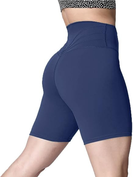 Aoxjox Trinity Workout Biker Shorts for Women Tummy Control High Waisted Exercise Athletic Gym Ru... | Amazon (US)