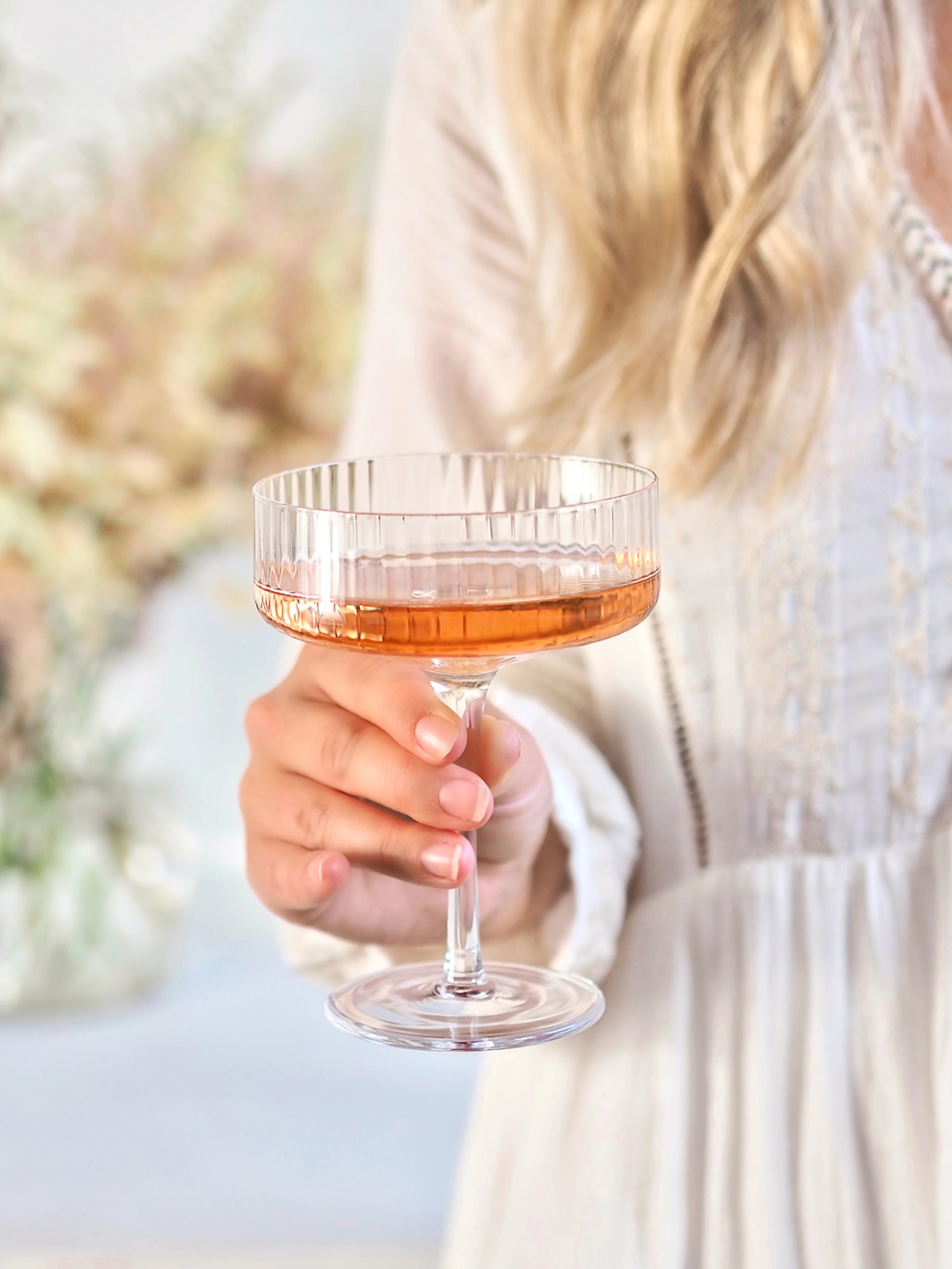 Alexis Champagne Coupe | The Cross Decor & Design