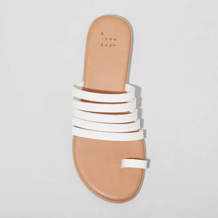 Women's Holly Strappy Toe Loop Sandals - A New Day™ | Target
