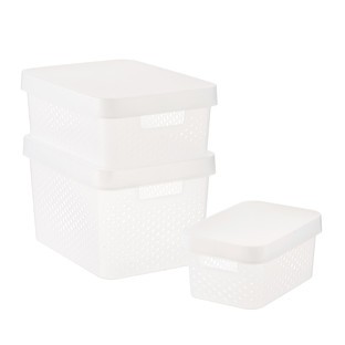 Curver Clear Infinity Plastic Storage Boxes with Lids | The Container Store