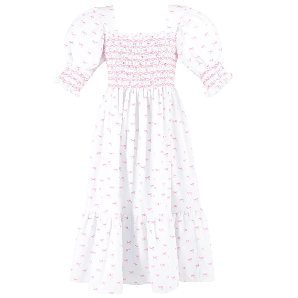 Women's Daphne Dress - Mignon Pink Bow | Dondolo