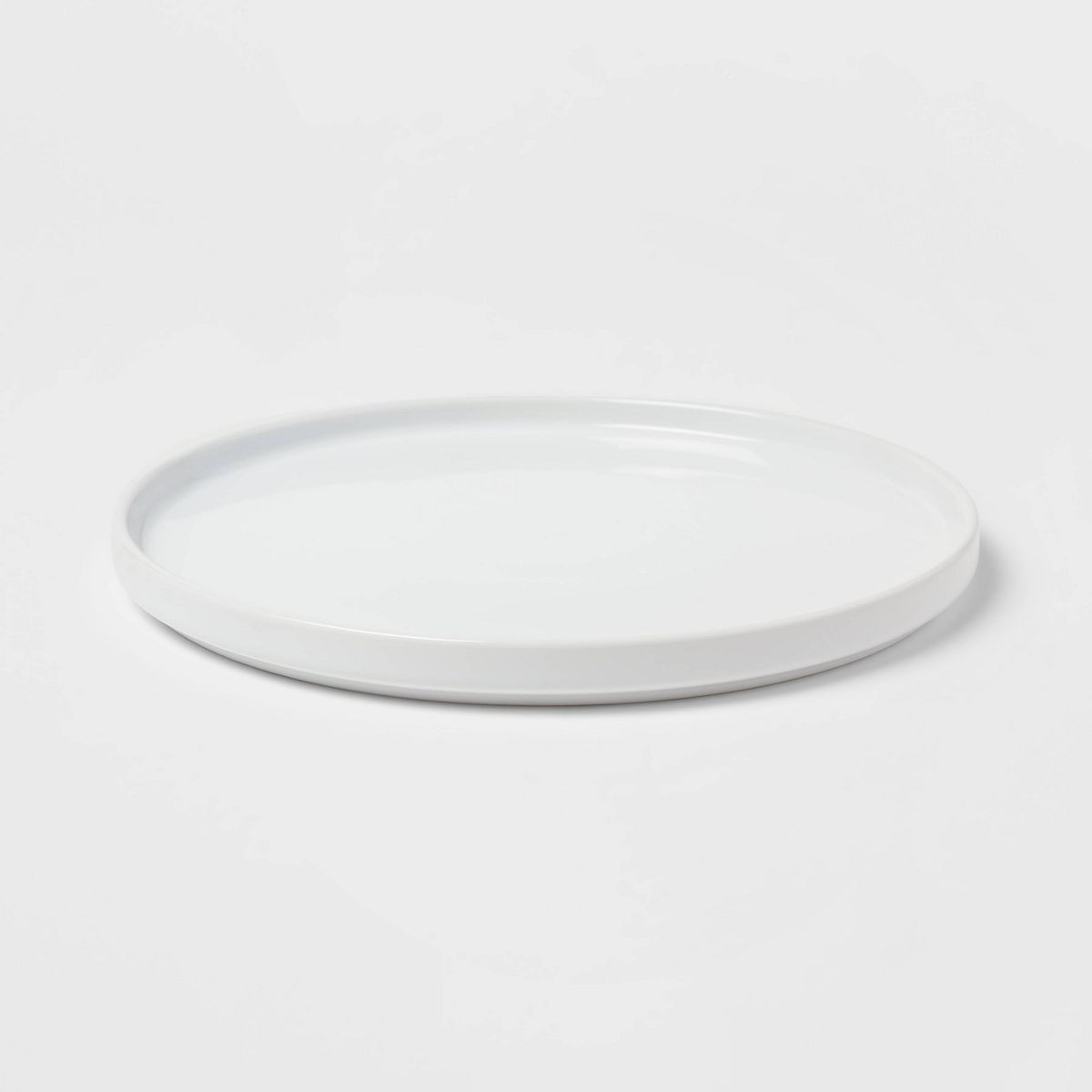 10.5" Stoneware Stella Dinner Plate White - Threshold™: Round, Solid Pattern, Dishwasher & Micr... | Target