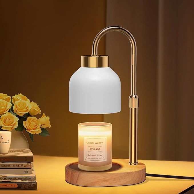 Candle Warmer Lamp, with Timer Dimmer and 2 Bulbs, Height and Brightness Adjustable, Modern Elect... | Amazon (US)