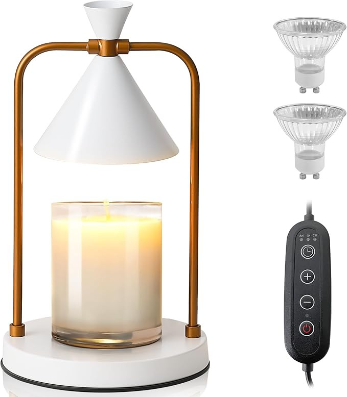 Candle Warmer Lamp with Timer Room Decor Electric Candle Light for Jar Candles Gifts for Women,Ho... | Amazon (US)