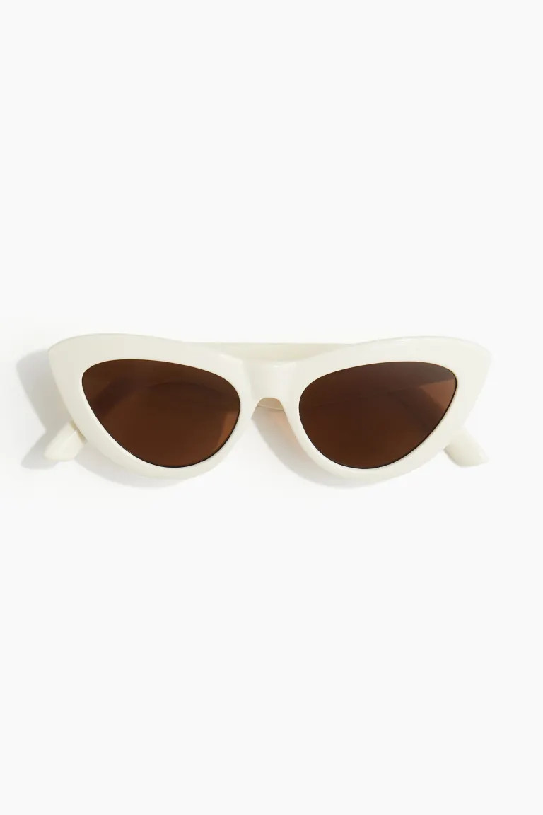 Cat-Eye-Sonnenbrille - Weiß - Ladies | H&M DE | H&M (DE, AT, CH, NL, FI)