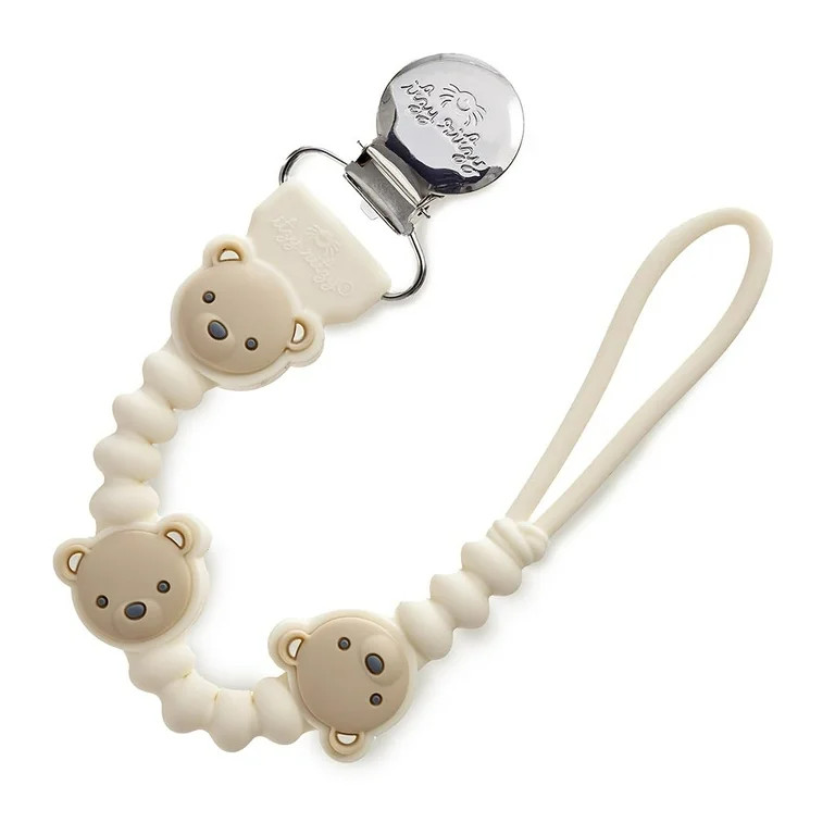 Itzy Ritzy Itzy Paci Strap Plus\u2122 Taupe Bears | Walmart (US)