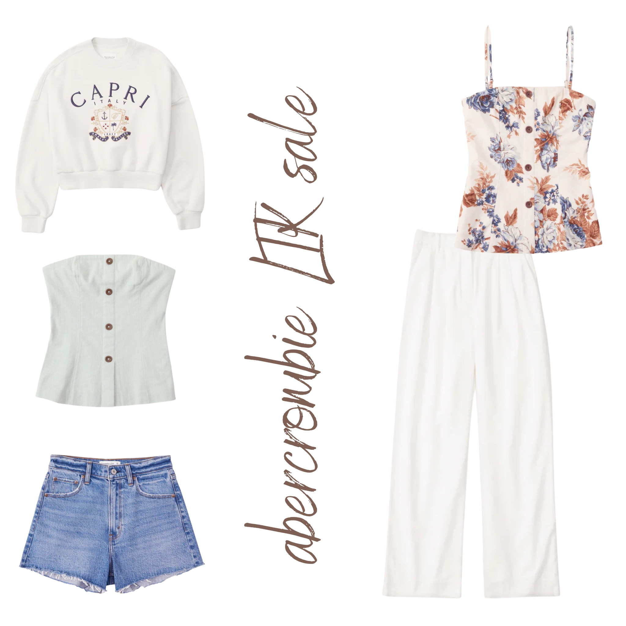Some of my top picks from the Abercrombie LTK sale! The white linen pants come in more color options and the floral top also is part of a 2 piece set ⚡️

#LTKFind #LTKSale #LTKsalealert
