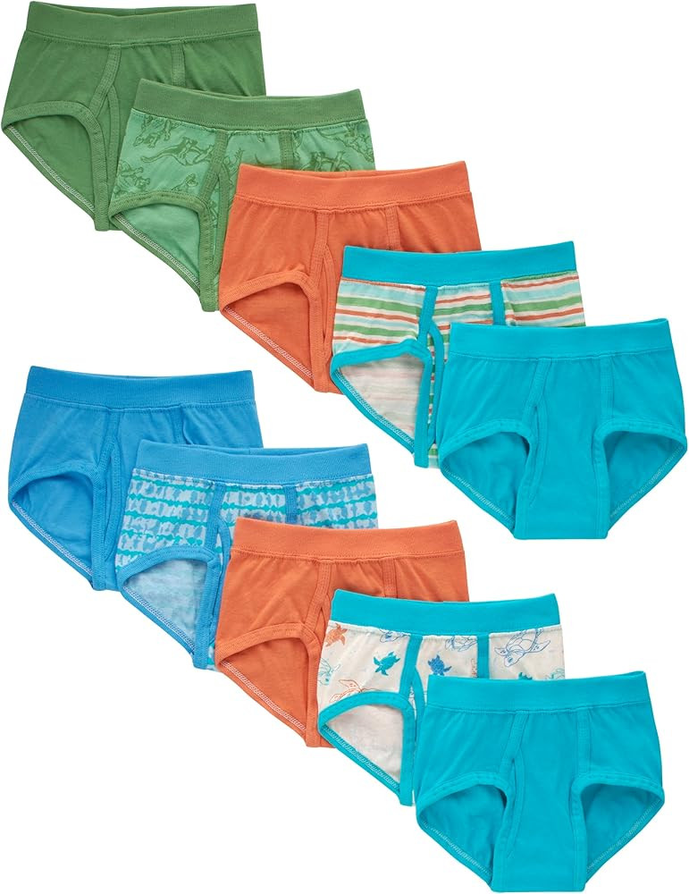 Hanes Toddler Boys' Underwear, Pure Comfort 100% Cotton Boxer Briefs & Briefs Available, 10-Pack,... | Amazon (US)