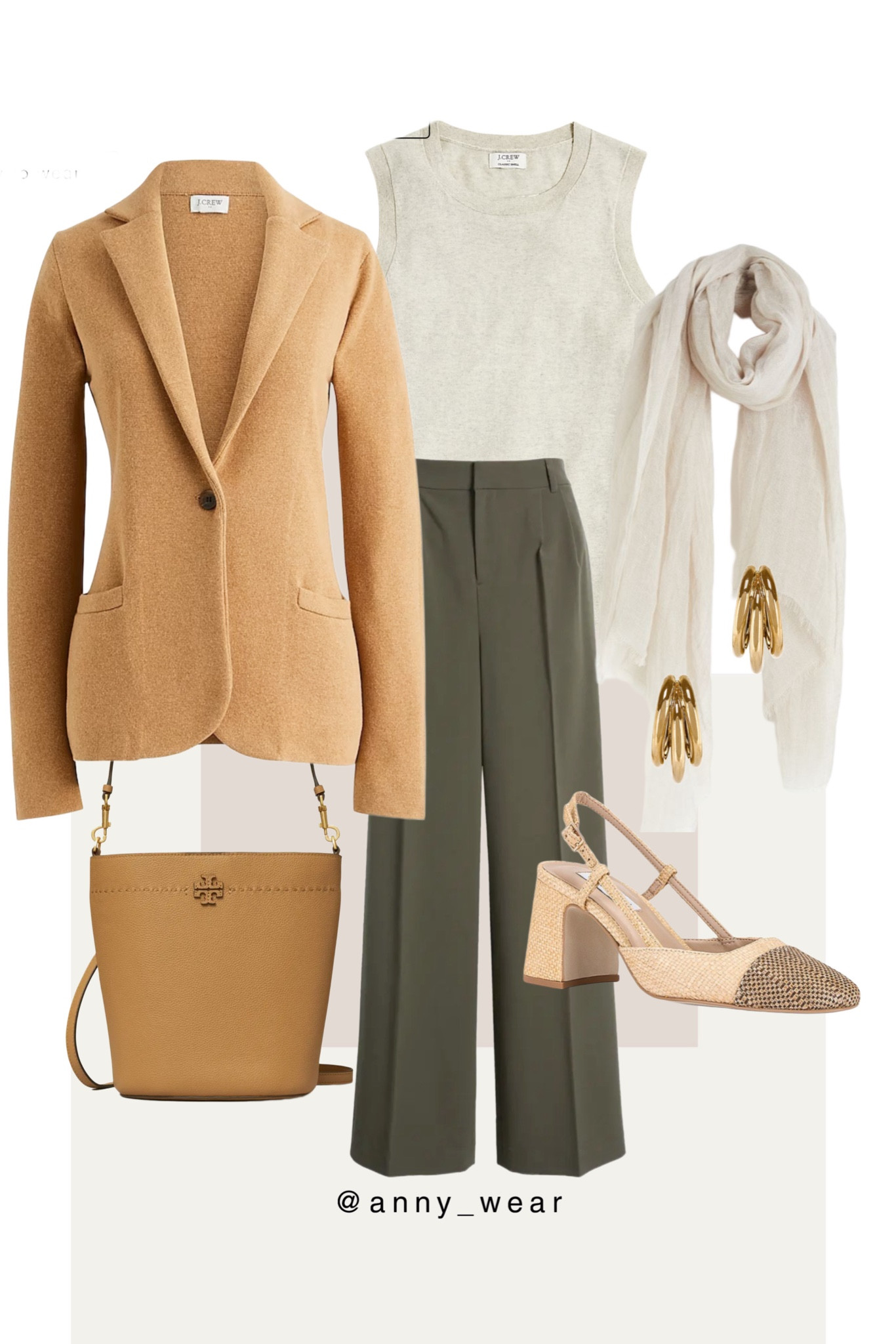 Office outfit 

Beige blazer 
Khaki pants 
White top
Camel bag
White scarf 
Gold earrings 
Schoolboy blazer 
Beige jacket 
Brown blazer 
Light brown jacket 
sweater blazer
Sweater shell
Relaxed Waist trousers 
Wide Leg Trousers
Leather Bucket Bag
Brown bag
Tory Burch bag 
Hoops earrings 
Beige slingback 
JCrew blazer 
most loved over 40 beauty pieces beauty products jewelry gold jewelry silver jewelry earrings necklace bracelet ring hoop earrings workwear style work wear capsule shoes women shoes with jeans shoes for work tote bags luxury bags sale alerts nordstrom finds spring fashion summer fridays summer looks fall outfit inspo winter outfits teacher ootd work ootd city break city street styles trendy curvy 40 and over styles daily outfits daily look sunday outfit dailylook sunday brunch photoshoot outfits nordstrom outfits nordstrom sale nordstrom shoes revolve jeans revolve sale mango outfits mango jacket mango sweater mango blazer affordable fashion affordable workwear casual chic casual comfy cute casual outfit comfy casual cute casual casual office outfits trendy outfit trendy work outfits workwear capsule casual work tops casual work wear casual workwear city break city outfits city street styles business casual outfits smart casual office outfits womens work work casual professional work outfit work outfits casual work outfit jeans work outfit teacher work pants work pumps work wear style work wearing workwear casual workwear uk business casual outfit smart casual workwear work wear style jeans wear-to-work сapsule wardrobe business casual dinner jacket two piece suit casual suit outfit teacher outfit teacher fashion teacherista teacher style winter work outfit midsize work outfit curvy winter work outfits work pants womens work pants black work pants popular today size 8 capsule wardrobe capsule wardrobe workwear button down shirt business professional outfits #LTKworkwear #LTKstyletip #LTKover40 #LTKU

#LTKfindsunder100 #LTKsalealert #LTKitbag